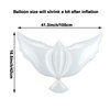 Sumind 24 Pieces White Peace Dove Balloons White Memorial Balloons Dove Foil Balloons Pigeon Bird Balloons Ceremonies Party Decorations for Wedding Funeral Birthday Engagement Party
