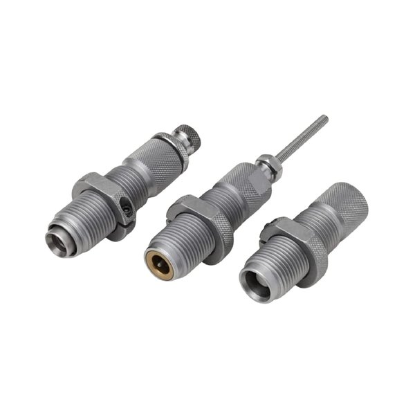 Hornady Custom Grade New Dimension 3-Die Set, 44 SPL/REM MAG(.430) (546548) -Caliber Specific Reloading Equipment for Handloaders with Full Length Sizer Die, Seating Die, Sure-Loc Rings, & Storage Box