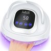 268W UV Nail Lamp, UV Light for Gel Nails with 60pcs Professional Nail Light 4 Timer Setting Nail Dryer for Home Salon Nail Art Tools(White)