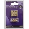 Hardware Essentials 851730 Light Narrow Door Hinges and Fixed Pin Brass 1" -2 pack