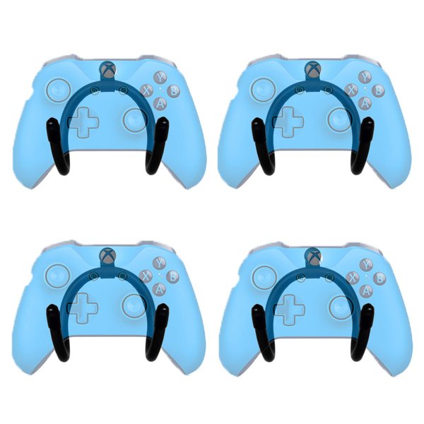 YYST Mini Flexible Wall Mount Holder Rack Organizer for PS3/PS4/PS5/Xbox 360/Xbox One/S/X/Elite/Series S/Series X Controller, Pro Controller - 4/PK- No Game Controller
