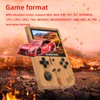 RG351V Handheld Game Console,Plug & Play Video Games Supports Double TF Extend 256GB,Portable Game Console 3.5 Inch IPS Screen 2521 Games Wood Grain