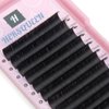 Classic Eyelash Extensions Ellipse Flat Eyelash Extensions 0.25mm C D Curl Salon Lash Tray Mink Lash Individual Lashes Super Matte Black Extremely Soft Professional Salon Use