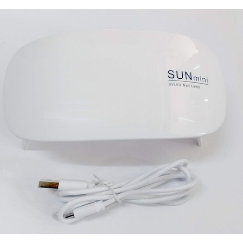 Nail Dryer Mini, 6W LED UV Portable Nail Dryer Curing Lamp Light for Gel Based Polish USB Power with 45s/60s Timer Setting (White)