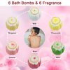 Bath Bombs Gift Set,6pcs Handmade Fizzies, Shea & Coco Butter Dry Skin Moisturize, Perfect for Bubble Spa Bath,Birthday Mothers Day Hallows' Day Gifts idea for Her