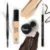 Sistar Micro Brow Defining Pencil Stylist Waterproof Eyebrow Pencil, Ultra Fine Double Ended Fill and Shape (Dark Chocolate)
