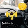Toyvian 2 Pcs Steering Wheel Toys Plastic Car Musical Steering Wheel Toy Portable Simulated Driving Steering Toys Musical Toys for Toddler Kids