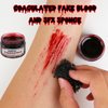 Bowitzki Halloween Makeup Special Effects Oil Face Body Paint Fake Blood Scar Wax Charred Ash Powder with Sponges Brush Halloween Party SFX Cosplay