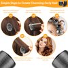 Qinzave 39PCS Self Grip Curlers 3 Sizes - Black 2.5in, 1.9in, 1.4in Rollers with Duckbill Clips for Long, Medium, Short, Thick, Fine Hair Volume and Bangs