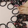 10pcs Bow Scrunchies Bow Hair Ties Cute Bow Hair Scarf Scrunchies Flower Bow Hair Elastic Bow Hair Bands Chiffon Cheetah-print Black Scrunchy Pack