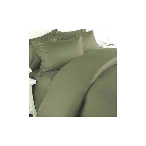 Elegance Linen Wrinkle-Free- 1200 Thread Count Queen Size Egyptian Quality 3pcs Duvet Cover, Solid Green