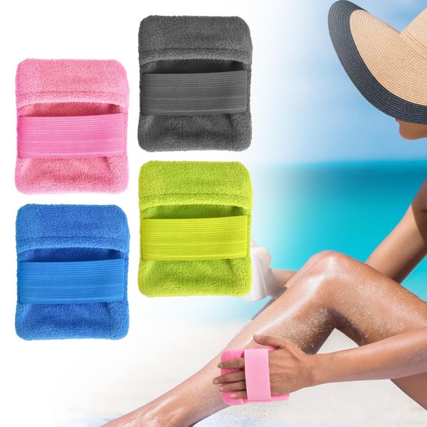 CAPHONT Sand Remover for Beach, 4 Pack Sand Remover Bag, owder Pouch Sand Remover Brush for Beach Vacation Camping Essentials (Not Contain Talc Powder)