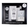 Dionis Goat Milk Skincare Men's Unscented Bath & Body 3pc Gift Set - Blended Shea Butter & Jojoba Oil Shave Butter For Sensitive Skin, Unscented Hydrating Moisturizer & Nourishing Bar Soap For Men