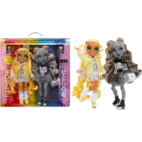 Rainbow High Madison Twins 2-Pack with Mix & Match Outfits - Great Gift for Kids & Collectors
