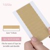 MAXITA 120 Pieces Hair Extension Tape Adhesive No-Residue Replacement Tape for Hair Extensions Double Sided Extension Tape Tabs Human Hair Tape 1.6 * 0.3inch per Piece