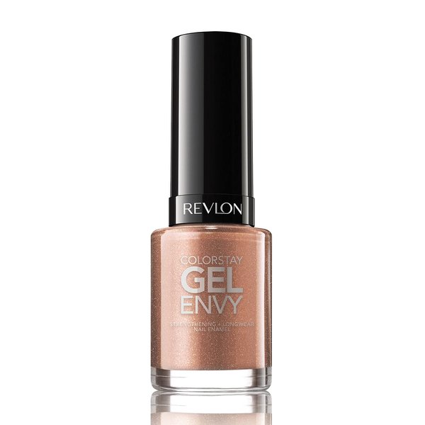 Revlon ColorStay Gel Envy Longwear Nail Polish, with Built-in Base Coat & Glossy Shine Finish, in Nude/Brown, 530 Double Down, 0.4 oz