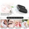 Shmian Eyelash Cleaning Kit - Mini Portable Lash Fan with 50 Shampoo Brushes, Nose Blackhead Cleanser, and Wash Bottle - for Eyelash Extensions, Black