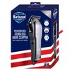 Barbasol Rechargeable Hair Clippers, Professional & Home Haircut Clippers for Men, Rust-Free Low-Heat Ceramic Blades, 6 Clipper Guard Combs, Adjustable Taper, LCD Display