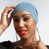 Blue-Jean Blue Designer Head Wrap by JFrassini | 100% Cotton Scarves Bandana