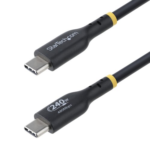 StarTech.com 13ft USB-C Charging Cable, USB-IF Certified USB C Cable, 240W PD EPR, USB 2.0 Type-C Laptop Charger Cord, M/M