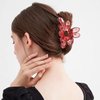 4 PCS Flower Hair Claw Clips Big Hair Claw Clips for Thick/Thin Hair, Cute Hair Clips for Women Girls, Nonslip Strong Hold Hair Accessories, Colorful Hair Claw Clips Hair Claws Birthday Gifts