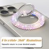 Erolagomat Bling Magnetic Cell Phone Ring Holder Grip Compatible with MagSafe，Glitter Sparkle Magnet Finger Phone Ring Grip Stand Holder Compatible with iPhone 16 15 14 Plus 13 12, Pro, Pro Max