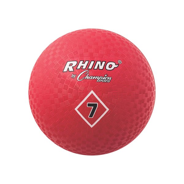Champion Sports Playground Ball, 7", Red