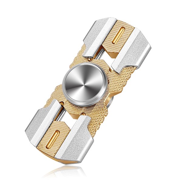 PAPUKA Fidget Spinner,Fidget Hand Toys Focus Finger Spinning Toy for Kid and Adults,High Speed Precision Metal Material,Anti-Anxiety Stress Relief Boredom,Desk Toys Spin (Silver)