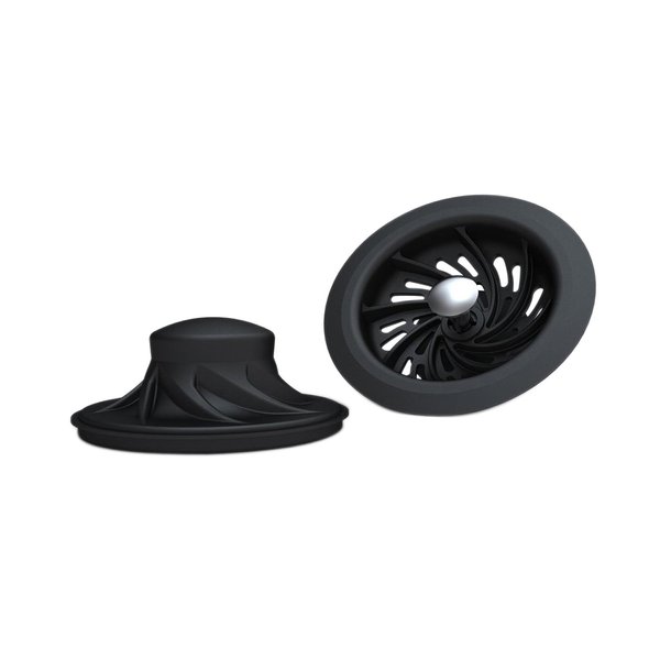 Danco 10009 Combination Flexible Sink Strainer And Stopper, Nitrile Rubber, No Size, Black