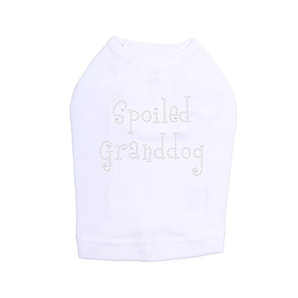 Spoiled Granddog Dog Shirt L White