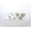 Generic Shiny gold or silver metal leaf leaves alligator hair clip for fine thin hair (Primary color: Silver)
