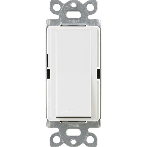 Lutron Claro 15 Amp 4-Way Rocker Switch with Locator Light, CA-4PSNL-WH, White