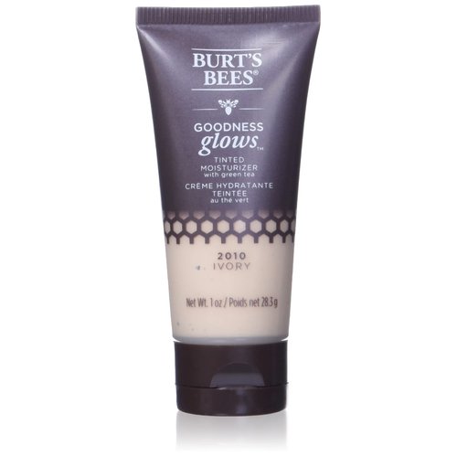 Burt’s Bees Goodness Glow Tinted Moisturizer, Rich in Antioxidants, Ivory, 1.0 Ounce
