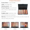 YARLADY 15 Color Contour Kit-Face Contouring and Highlighter Palette-Makeup Blemish Concealer Cream Palette - Full coverage，Moisturizing and waterproof，lasting (Z-02)