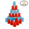 SEISSO Stack Cups, Stacking Cup Set Classic Stack Training Game Toys for Kids Boys Girls Stacking Cups (12 Pack Blue + 12 Pack Red)