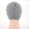 Chemo Sleep Turban Headwear Scarf Beanie Cap Hat for Cancer Patient Hair Loss (Grey)