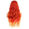 MAGQOO Orange Wig Orange Ombre Flame Fire Wig Long Curly Wavy Ombre Orange Wigs for Women Girls Middle Part Heat Resistant Hight Density Synthetic Wigs (Orange Ombre)
