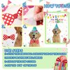 38 Pcs Pin The Tail on The Puppy Dog Party Games Give The Dog a Bow Pin The Dog Poster for Kids with Blindfolds and Stickers for Puppy Dog Themed Birthday Party Supplies Decorations