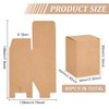 BENECREAT 60PCS Gift Boxes Brown Paper Boxes Party Favor Boxes 2.5 x 2.5 x 3 Inches with Lids for Gift Wrapping, Wedding Party Favors