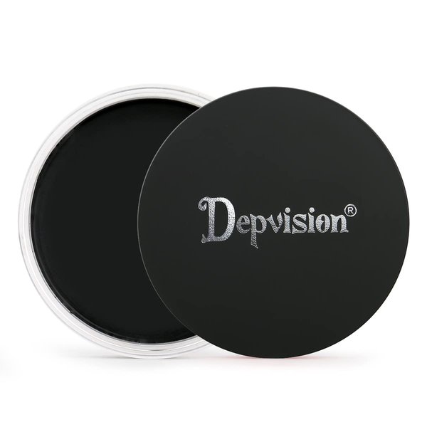 Depvision Professional Oil Based Face Paint Body Paint Creamy Waterproof Face painting Makeup for Kids and Adults Single Color Halloween SFX Christmas Party 30g (Black)