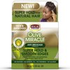African Pride Olive Miracle, Silky Smooth Edges (3 Pack), Contains Olive and Coconut oil to reduce breakage and seal in moisture, 2.25oz