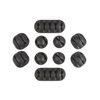 QualGear Multipurpose Cable Clips Holders, Black (CCH-B-10-B)