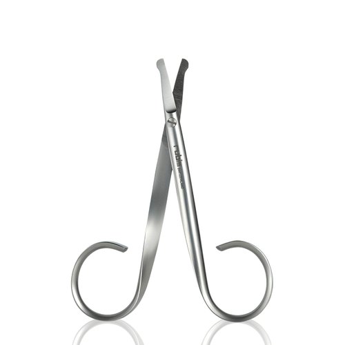 Rubis Duck Stainless Steel Scissors for Precise Nose and Ear Hair, 1F003, Made in Switzerland, Silver