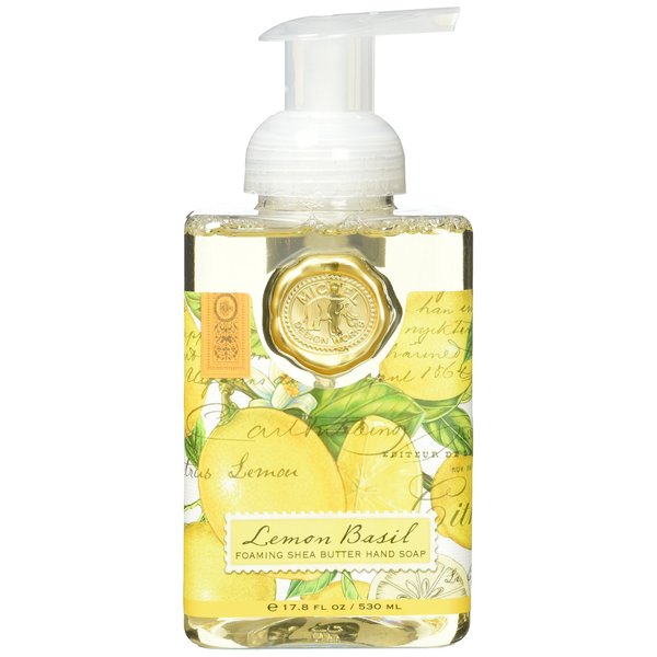 Michel Design Works Foaming Hand Soap, Lemon Basil, 17.8 Ounce