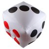 13" Jumbo Inflatable Dice, 2pack Outdoor Fun Giant Inflatable Dice Set and 12mm 10pcs Dice for Indoor and Outdoor Broad Game, Ludo and Pool Party