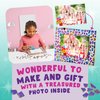 PURPLE LADYBUG DIY Picture Frame Mosaic Kits for Kids - Fun Arts and Crafts for Kids Ages 8-12 & Birthday Christmas Gifts for 8 9 10 Year Old Girl - Crafts for Girls 8-12 10-12 6-8, Teen Girl Gifts