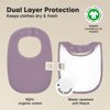 8-Pack Organic Baby Bibs for Girls & Boys - Teething Baby Bib, Baby Boy Bibs, Baby Girl Bibs, Newborn Bibs, Baby Drool Bibs for Infant, Toddler, Bibs for Baby Boy, Bibs for Baby Girl (Mauve)