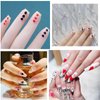 Penugo 10 Sheets Self-Adhesive Poker Nail Art Stickers, Playing Card Pattern Nail Decals for Nail Art DIY Design, Geometric Numbers Letter Style Manicure Decorations Sticker for Women/Girls