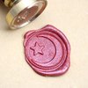 FQL The Moon and Star Vintage Rosewood Wax Seal Stamp Set with Gold Red Silver Sticks