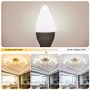 comzler Type B Small Light Bulb, Candelabra LED Light Bulb E12 Small Base 4000K Neutral White - 60watt Equivalent,600LM,Non-Dimmable Candelabra Bulbs, Pack of 6, Non-Dimmable